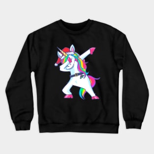 Dabbing Unicorn Christmas Crewneck Sweatshirt